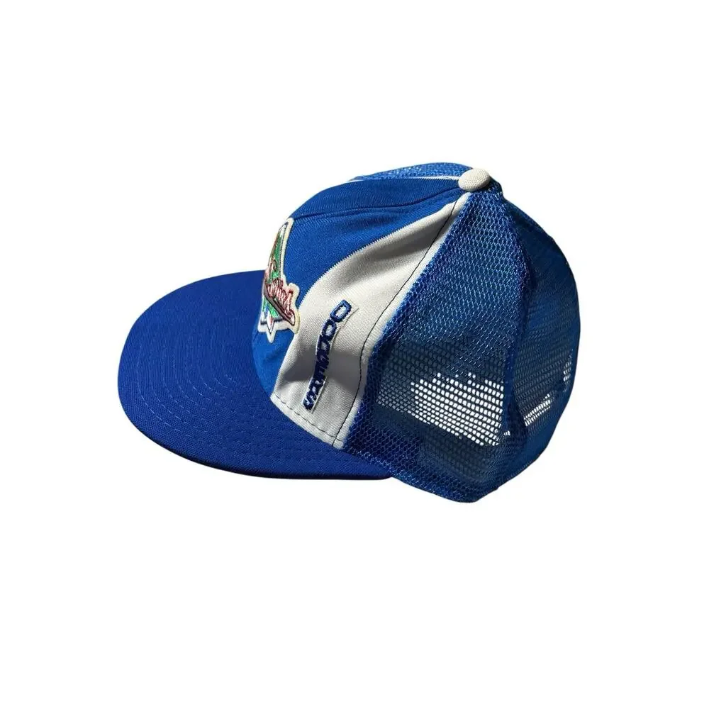 Vintage 1988 World Series LA Dodgers Hat Snapback Blue Mesh Champions READ FLAW